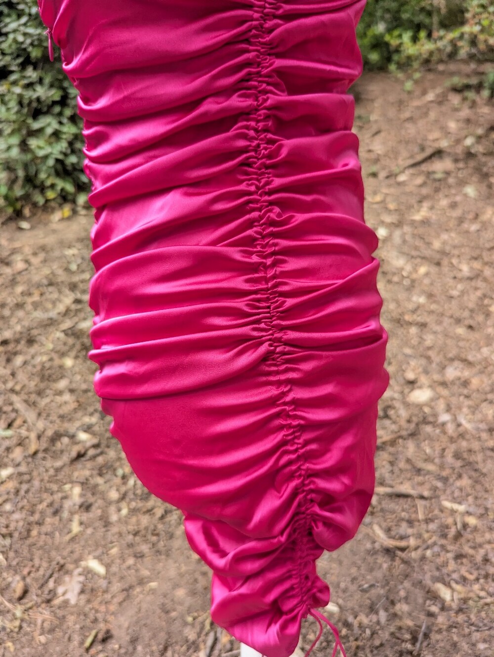 For Love & Lemons Victoria's Secret Mirage Mirrored Mini Dress Pink Satin S - Picture 7 of 11
